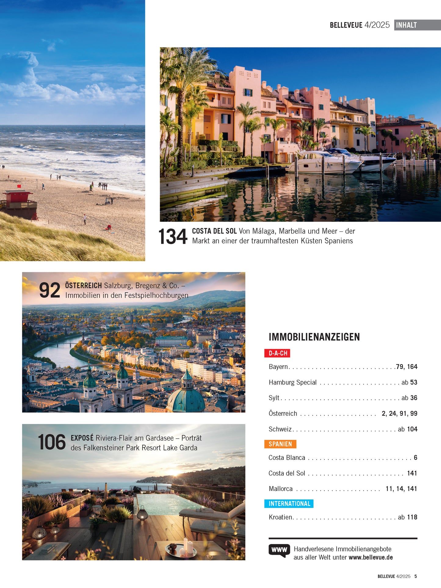 BELLEVUE 04/25 - Hamburg & Sylt, Salzburg, Tessin