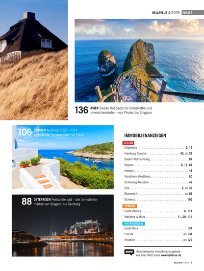 BELLEVUE 04/26 - Hamburg & Sylt, Salzburg, Tessin