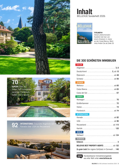 BELLEVUE die 300 schönsten Immobilien der Welt (2026)